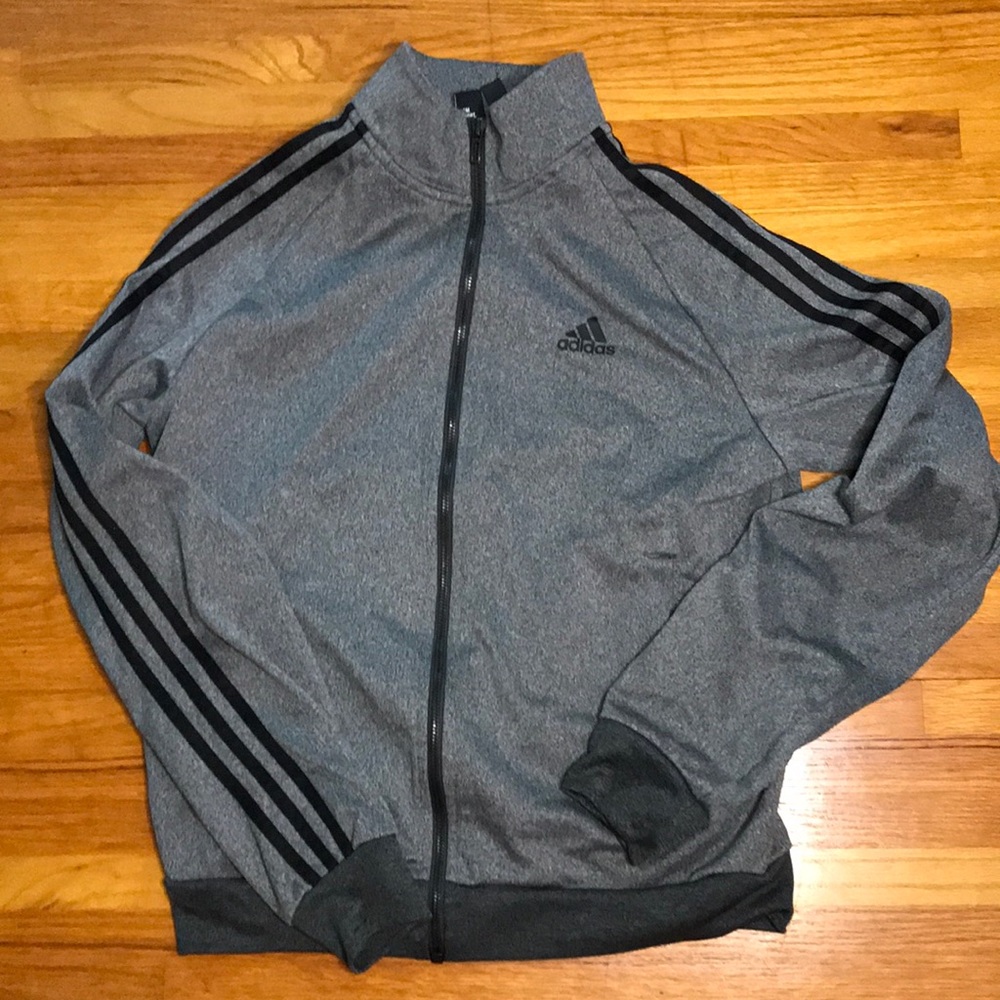 Adidas Women’s full zip heather grey size small. Gently used.